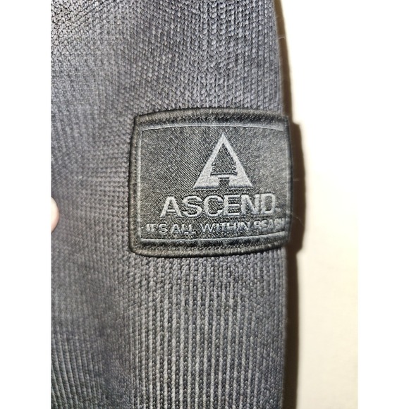 Ascend Women's Dark Gray & Tan, Full Zip Fleece, Jacket, Light Weight, Size M - Picture 2 of 8